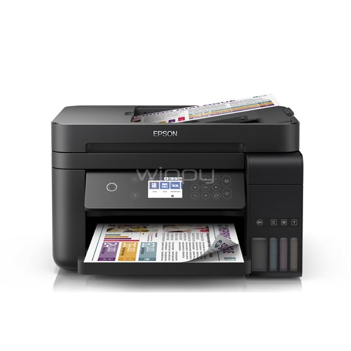 Multifuncional Epson EcoTank L6171 (Tinta color, ADF, Duplex, LCD,  Wireless-Ethernet-USB) - Winpy.cl