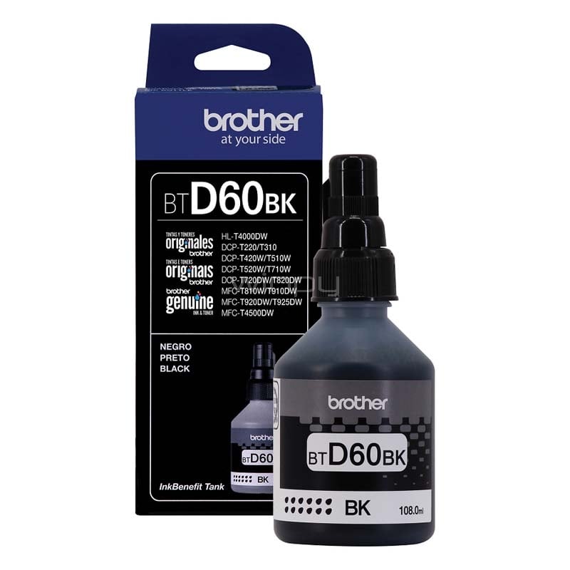 Botella de tinta Brother BTD60BK Negro