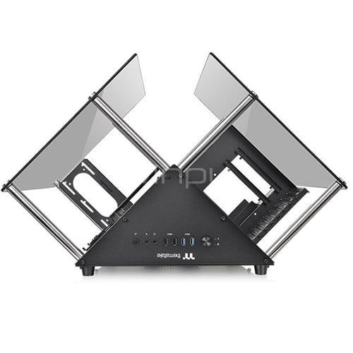 Gabinete Thermaltake Core P90 edición cristal templado (ATX, Modular, Soporte Pared, Sin Fuente)