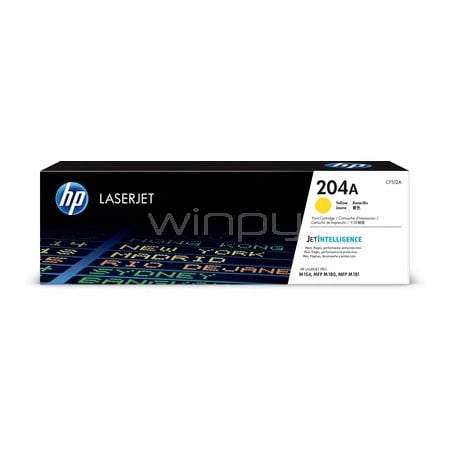 Cartucho de tóner original HP LaserJet 204A amarillo (CF512A)