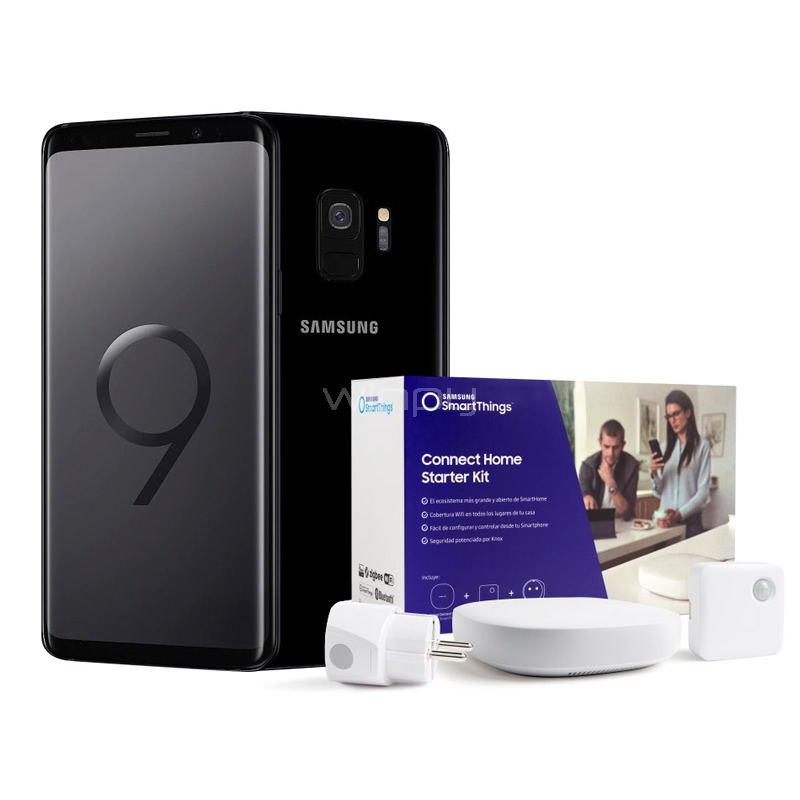 Smartphone Samsung Galaxy S9 + Connect Home Starter Kit (Octa Core, 4GB RAM, 64GB Interno, Amoled 5,8, 3000mAh, Android Oreo)