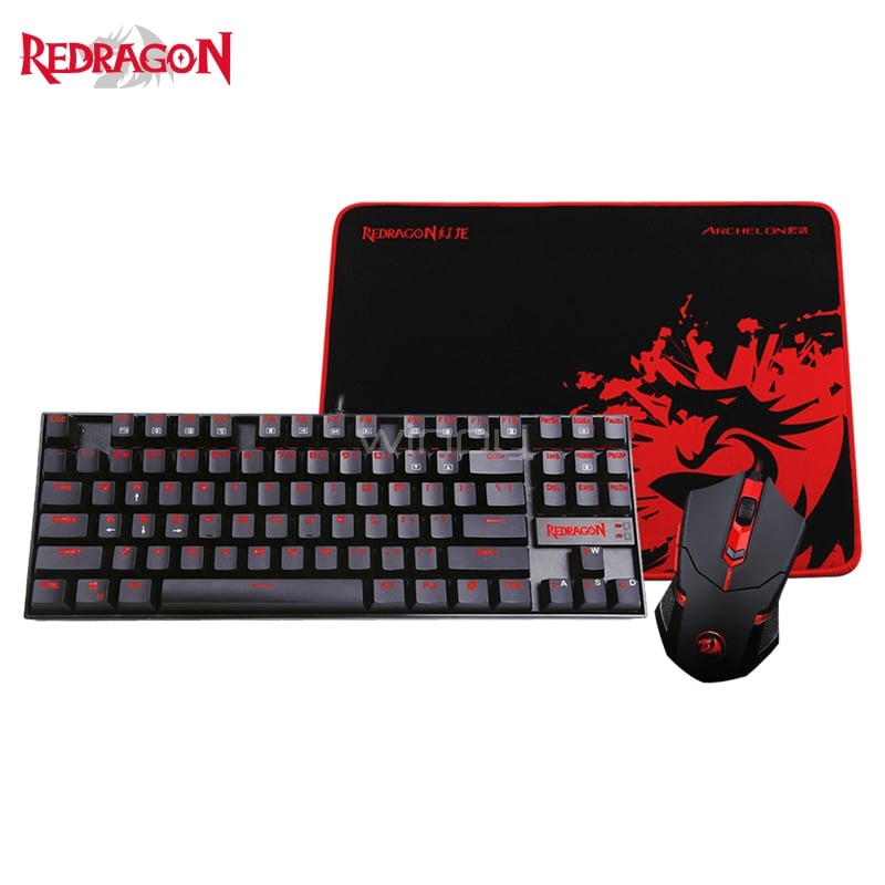 Kit Gamer Redragon K552-BA (Teclado + Mouse + Mousepad)