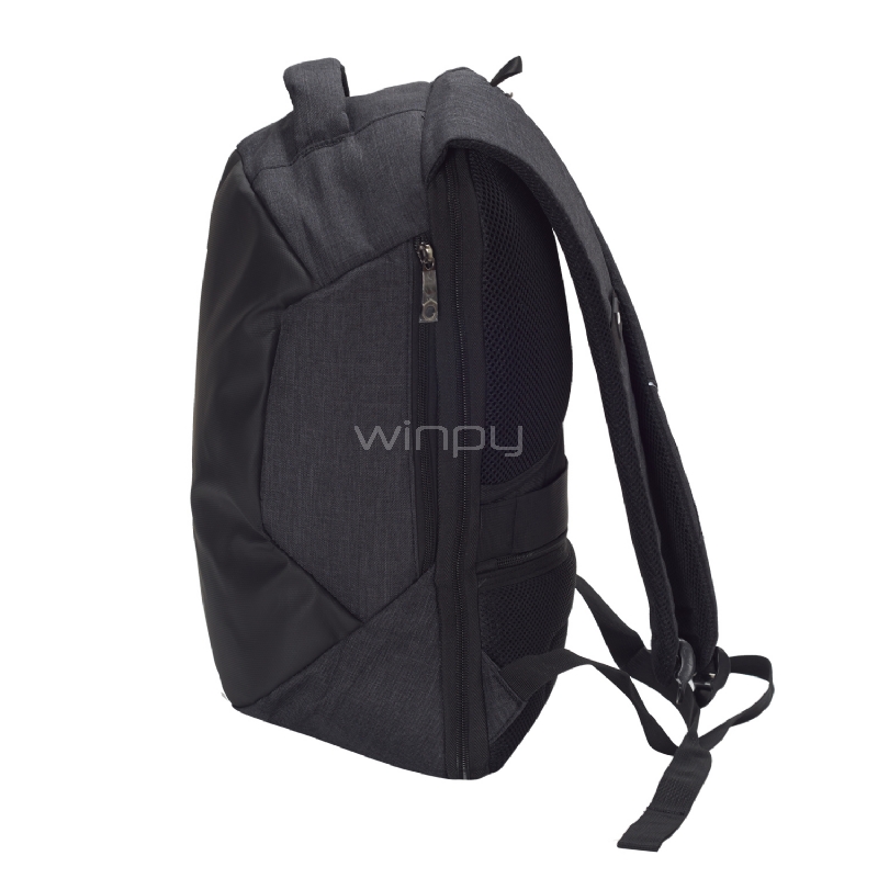 Mochila Antirrobo Impermeable Anticorte Puerto Usb - Negro