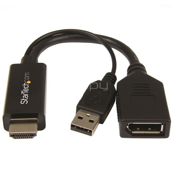 Adaptador de Vídeo StarTech HDMI a DisplayPort (4K a 30Hz, audio 7.1)