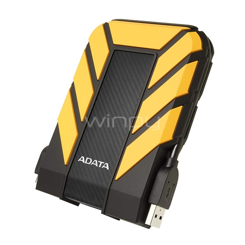 Disco duro portatil ADATA HD710 Pro de 1TB (USB 3.0, IP68, Grado militar, Amarillo)