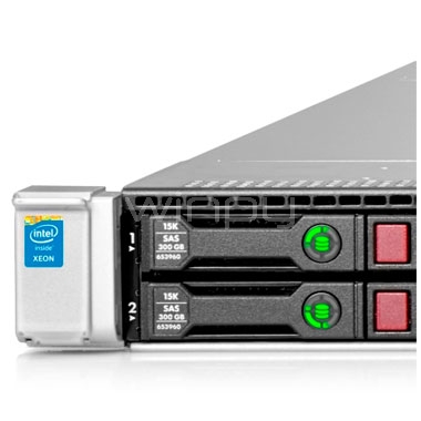 Servidor HPE ProLiant DL360 Gen10 (Xeon Bronce 3104, 8GB DDR4, Sin disco, Fuente 500W, Rack 1U)