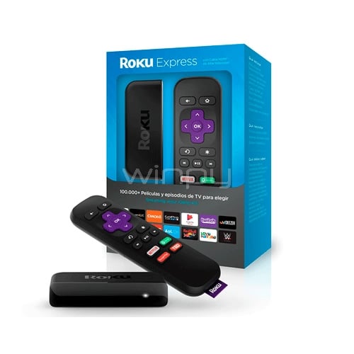 Reproductor Multimedia ROKU Express (1080p, HDMI, APP, Control Remoto)