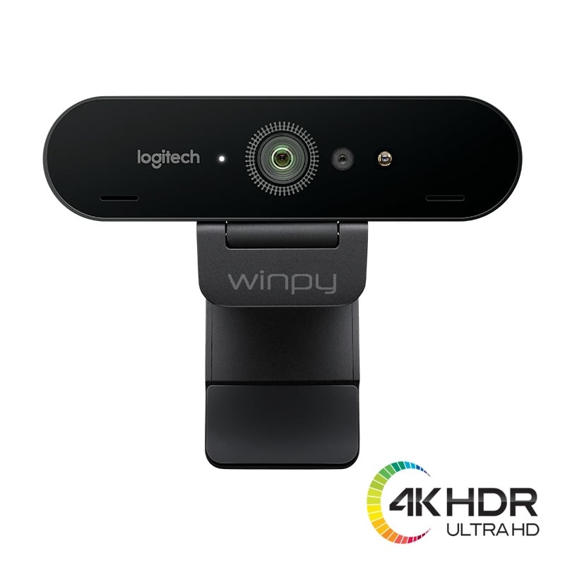 Cámara Web Logitech BRIO con video 4K Ultra HD y RightLight 3 con HDR