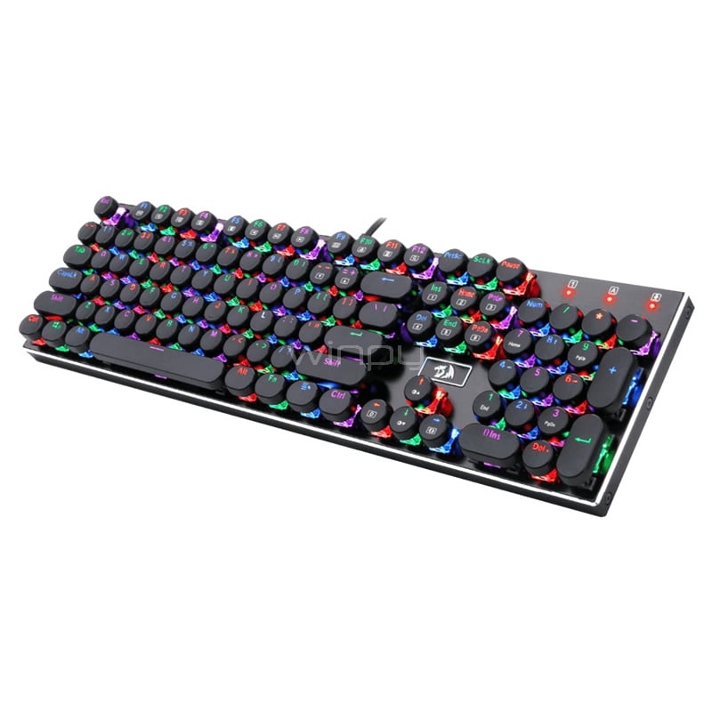 Teclado Mecánico Redragon Devarajas Round Keys (Switches Outemu Brown, IP67, RGB, Español)