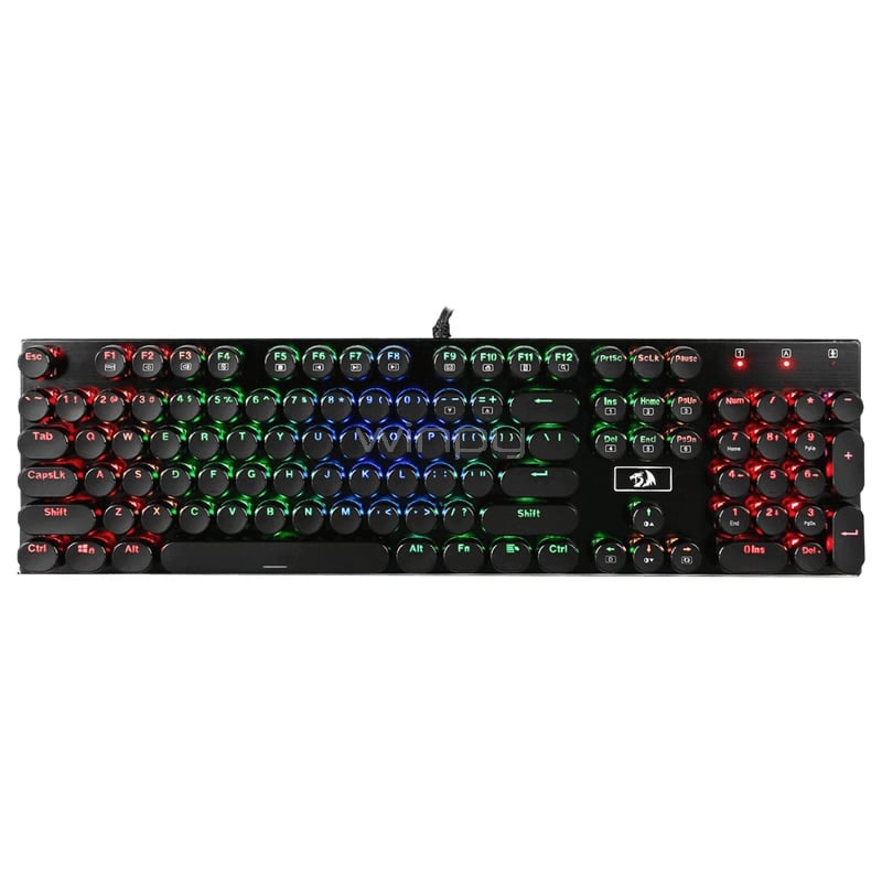 Teclado Mecánico Redragon Devarajas Round Keys (Switches Outemu Brown, IP67, RGB, Español)