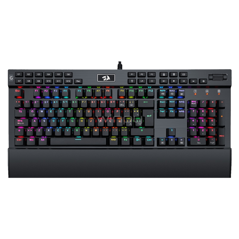 Teclado Mecánico Redragon YAMA K550 (Switches Outemu Purple, RGB, Español, Negro)