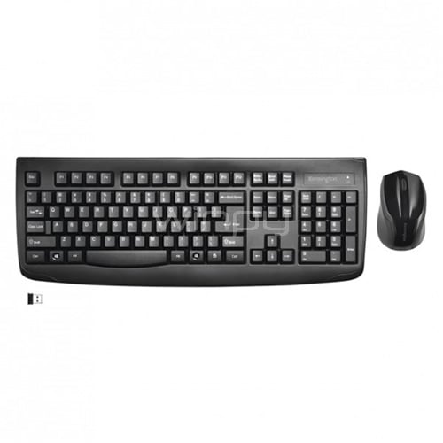 Kit Teclado y Mouse Inalámbrico Kensington Pro Fit (Dongle USB, Negro)