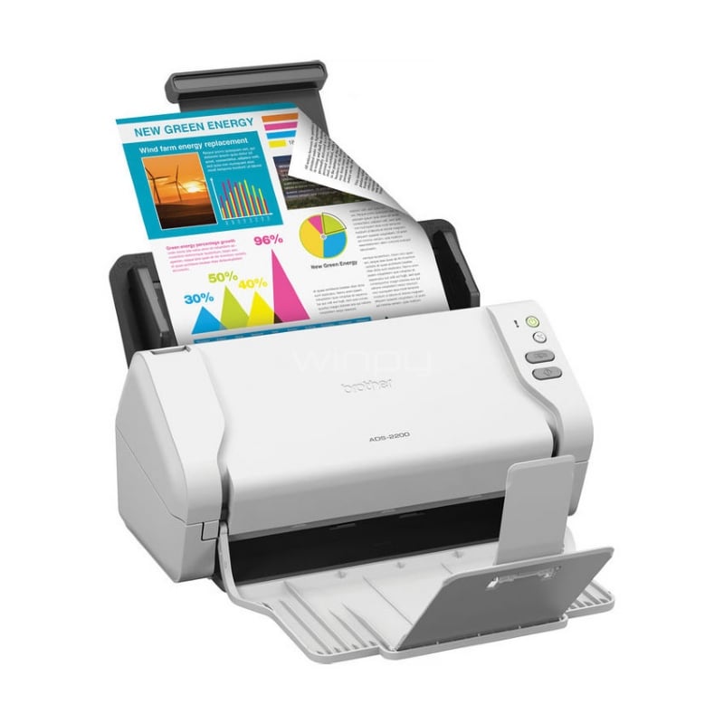 Escáner Brother ADS-2200 de documentos y alta velocidad - Winpy.cl