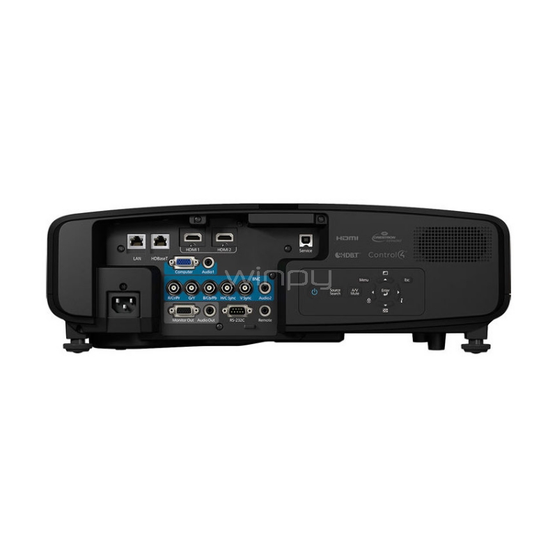Proyector Epson PowerLite 5535U (3LCD, 5500 lúmenes, 1920x1200, HDMI+VGA+RCA, Negro)
