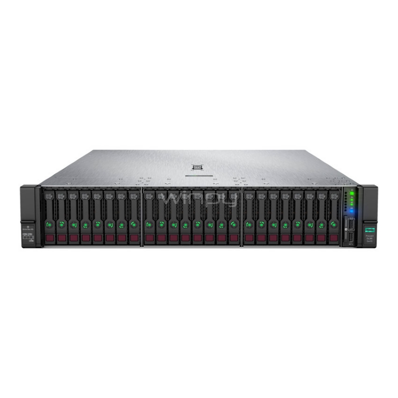 Servidor HPE ProLiant DL385 Gen10 (EPYC 7301 x16 cores, 32GB DDR4, 8 bahias SFF SAS, Fuente 500W, Rack 2U)