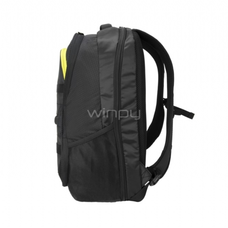 Mochila Targus Work + Play Fitness (hasta 15.6 pulgadas, 24 litros, Negro)