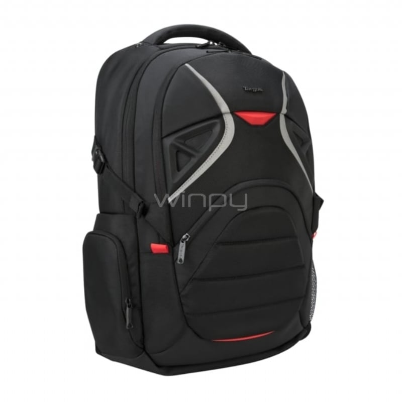 Mochila Targus Strike Gaming (17.3 pulgadas, 26 litros, Negra)