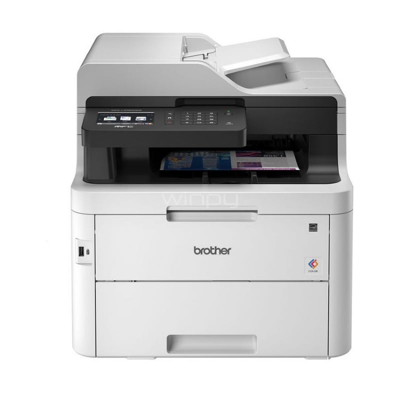 Impresora Brother MFC-L3750CDW Láser (Color, Dúplex, 24ppm, WiFi/USB/Ethernet)  - Winpy.cl