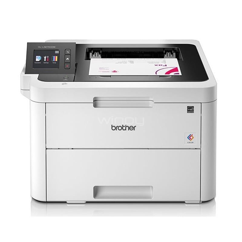 Impresora Brother HL-L3270CDW Láser (Color, Dúplex, 25ppm, 2400ppp, Wi-Fi/USB/Ethernet)