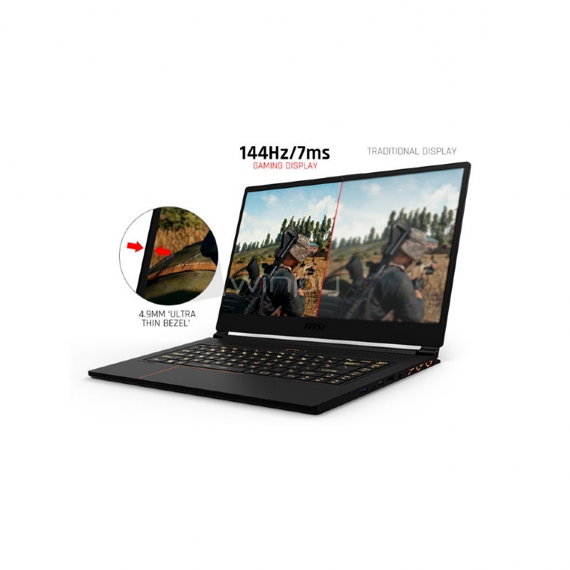 Notebook Gamer MSI GS65 Stealth Thin 8RE (i7-8750H, GTX 1060, 16GB