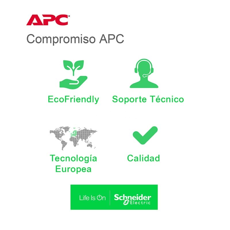 ups apc sai easy bv interactiva (800va/450w, 230v, 4 salidas universales)