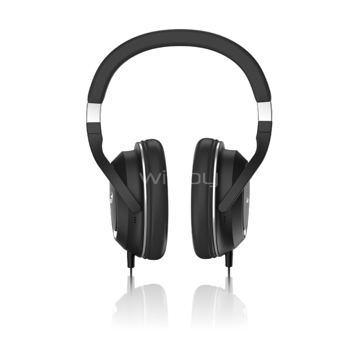 Audífonos Genius HS-610 con cancelación de ruido (Jack 3.5, Micrófono, Negro)