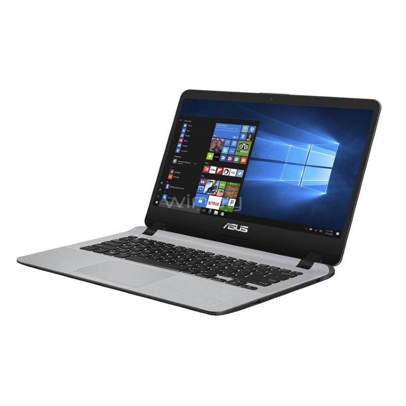 Ultrabook Asus X407UB-BV168T (i7-8550U, GeForce MX110, 8GB RAM, 1TB HDD, Pantalla 14”, Win10)