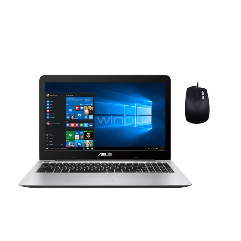 Notebook Asus VivoBook X555QG-DM341T (A12-9700P, R5 M430, 8GB RAM, 1TB HDD, Pantalla 15.6”, Win10)