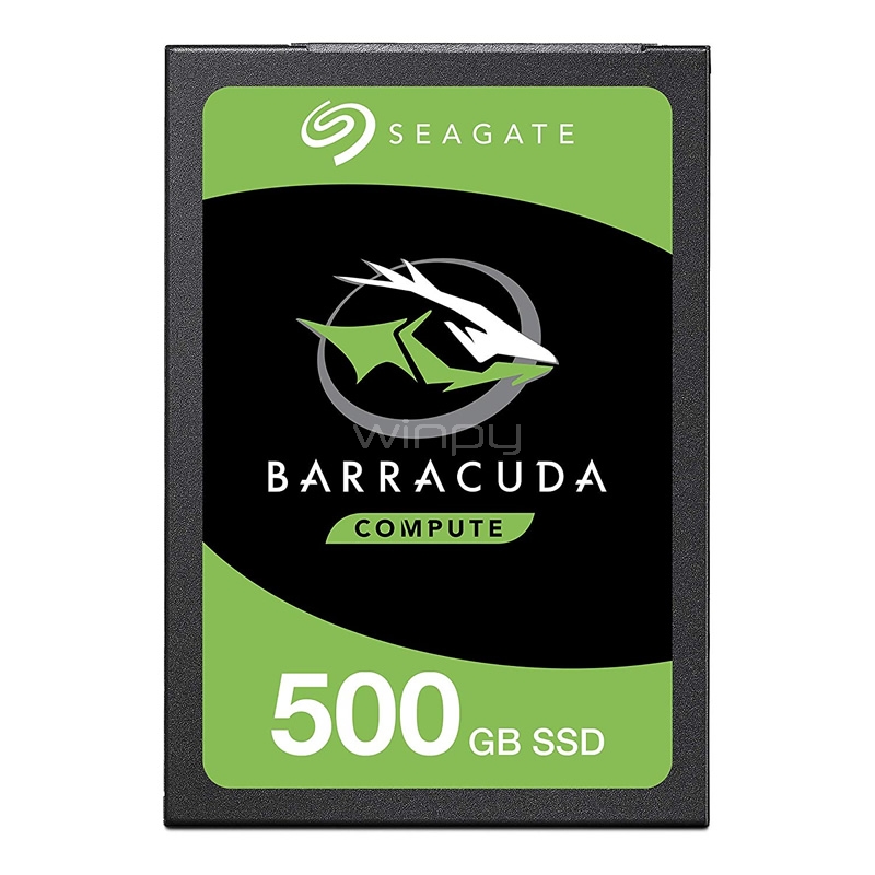 Disco estado solido Seagate Barracuda de 500GB (SSD, 3D TLC, 560/535 MB/s)
