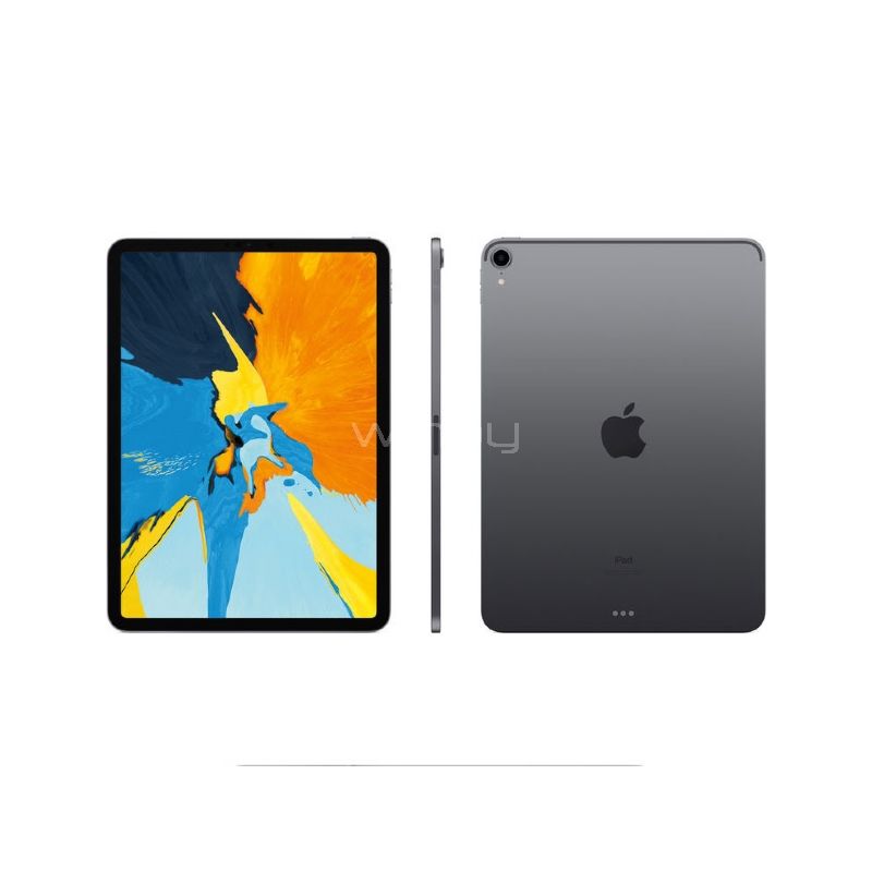 IPad Pro Apple de 11“ (Chip biónico A12X, iOS 12, finales de 2018, 256 GB, solo Wi-Fi, gris espacial)