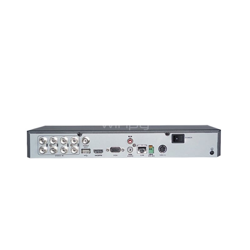DVR Hikvision TurboHD Series (8 CH vídeo, 1 CH audio, H264, 720p)