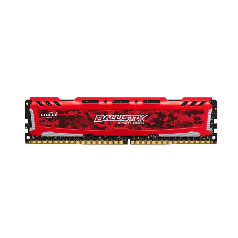 Memoria RAM Crucial Ballistix Sport LT de 8GB (DDR4, 2666MHz, UDIMM, Rojo)