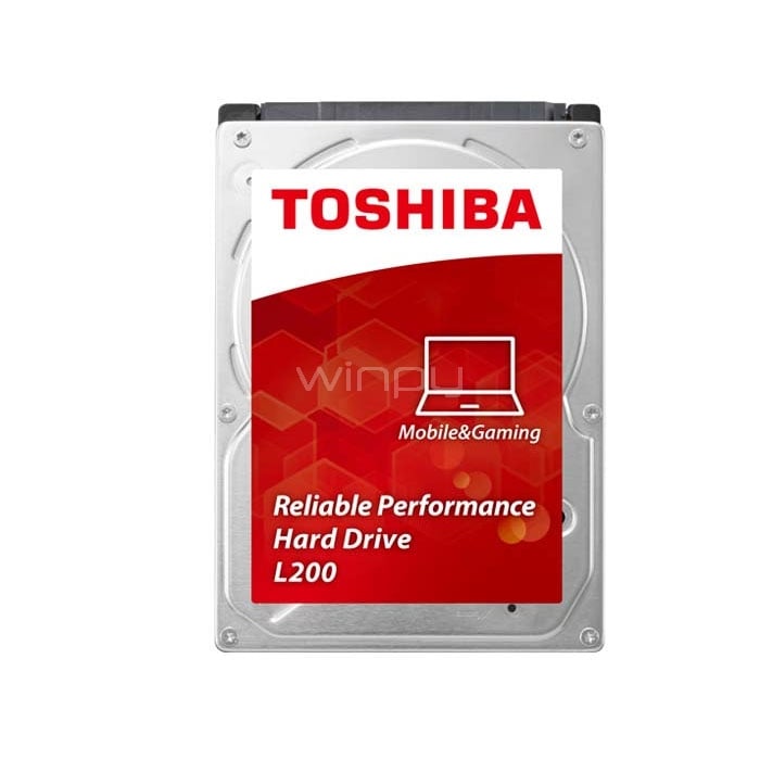 Disco duro para Notebook Toshiba L200 de 2TB (Formato 2.5“, SATA, 5400rpm)