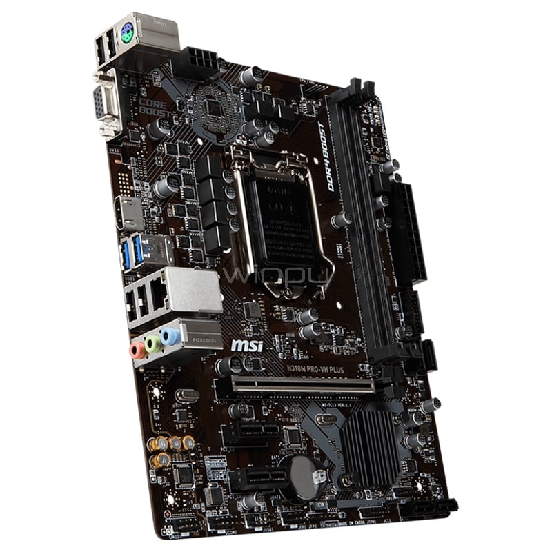 Placa Madre MSI H310M PRO-VH PLUS (LGA1151v2, DDR4 2133/2400/2666MHz, mATX)
