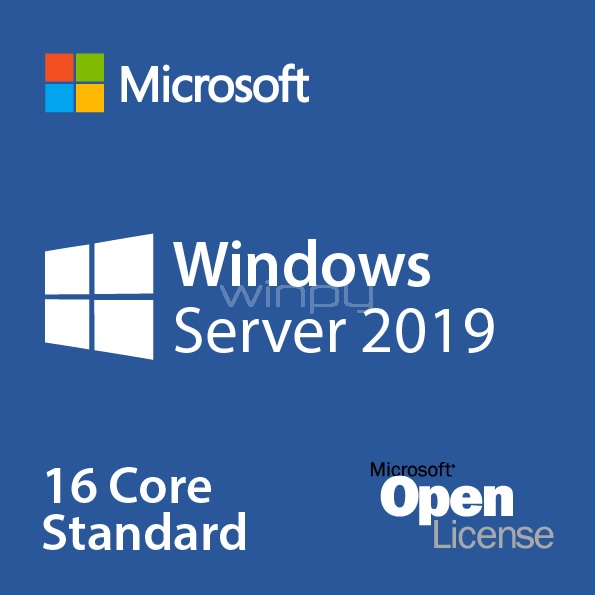 Licencia Microsoft Windows Server 2019 Standard (SNGL OLP 16Lic NL Cor)