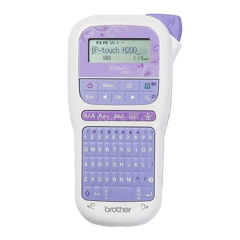 Rotuladora portátil Brother PT-H200 (Pantalla LCD, 6mm, 9mm y 12mm)