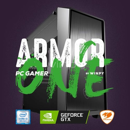 Computador Gamer Armor One (i3-9100F, GTX 1650, 8GB DDR4, 240GB SSD, FreeDOS)