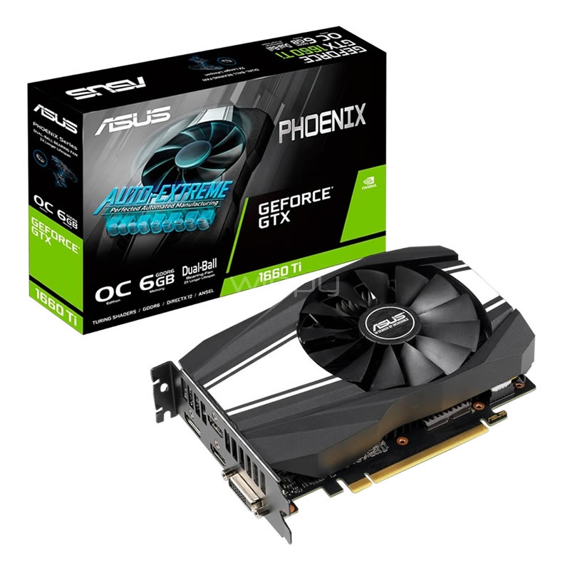 Tarjeta gráfica ASUS Phoenix GeForce GTX 1660 Ti OC Edition de 6GB