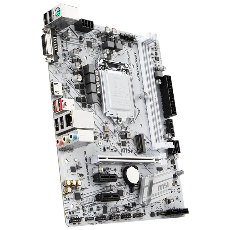Placa Madre MSI H310M Gaming Arctic (LGA1151v2, DDR4 2133-2666MHz