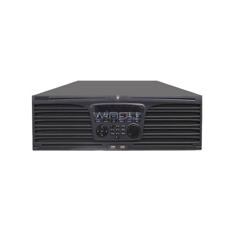 NVR Hikvision DS-9632NI-I16 (16 Series 32-Canales, resolución de grabación 12 MP, RAID 1,5,6,10,  sin discos duro)