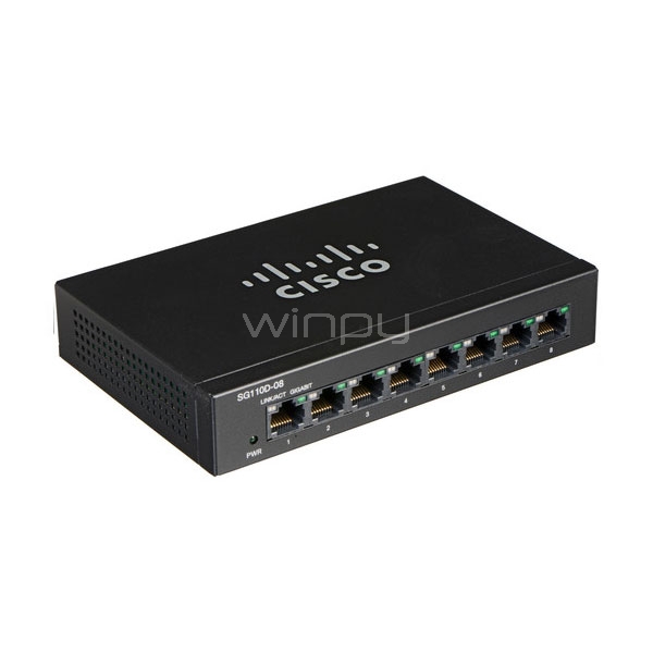 Switch Cisco no administrado 110 SG1  (8 x 10/100/1000)