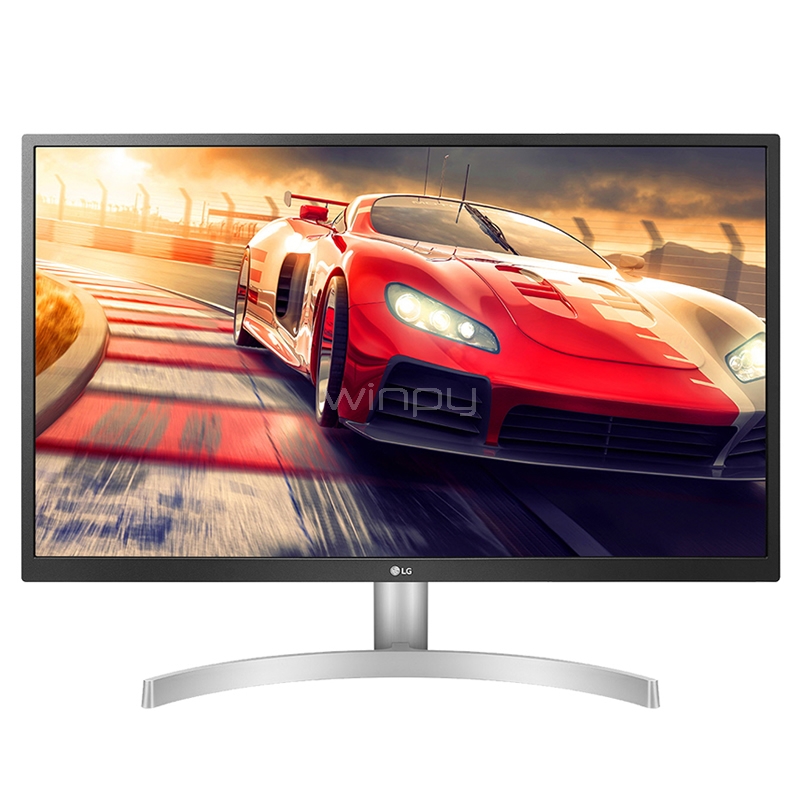 Monitor 4K LG 27UL500-W de 27“ con HDR 10 (IPS, 3840x2160pix, 60Hz, 5ms, FreeSync, DP+HDMI, Vesa)
