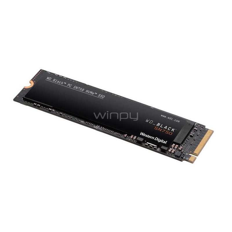 Unidad de Estado Solido Western Digital Black SN750 de 500GB (NVME, PCIe Gen3, M.2 2280)