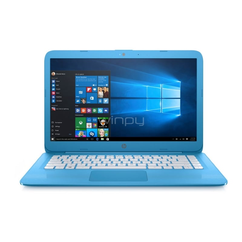 Notebook HP Stream 14-ax032la (Celeron N3060, 4GB RAM, 32GB eMMC, Pantalla 14“, Win10)