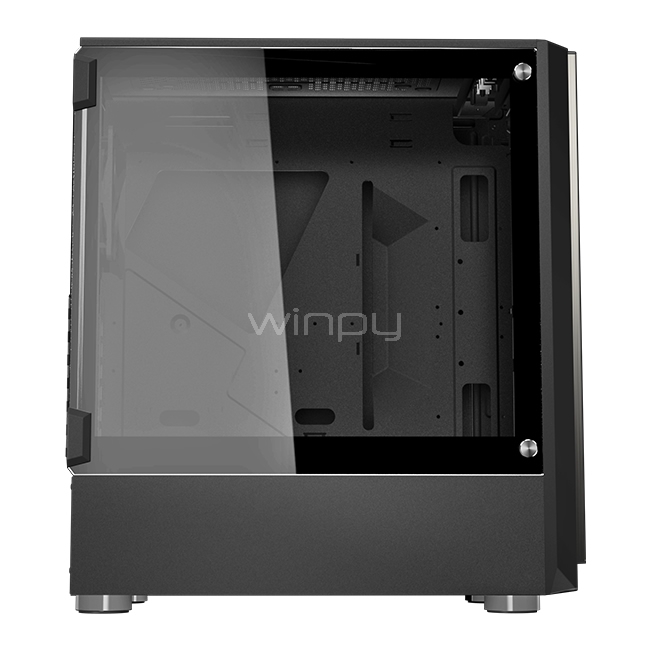 Gabinete Cougar Trofeo (Media Torre, Vidrio Templado, Acero Cepillado)
