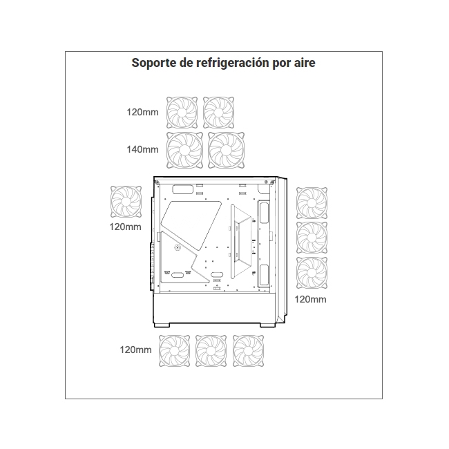 Gabinete Cougar Trofeo (Media Torre, Vidrio Templado, Acero Cepillado)
