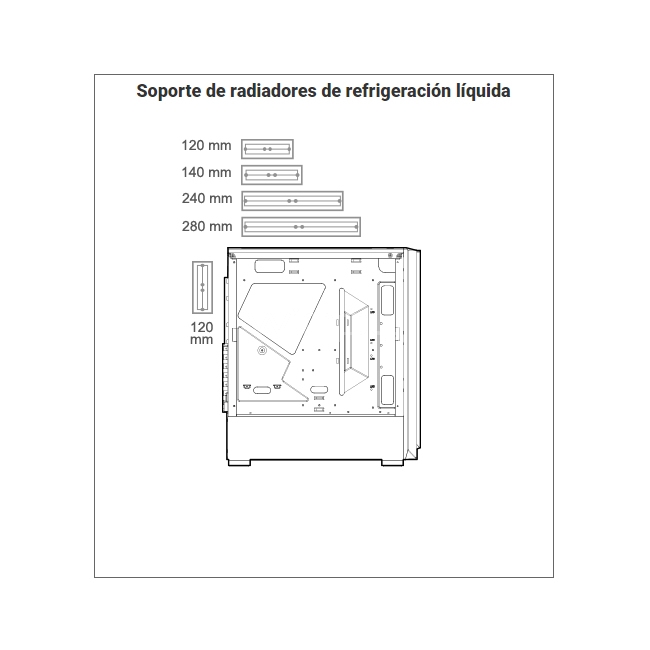 Gabinete Cougar Trofeo (Media Torre, Vidrio Templado, Acero Cepillado)