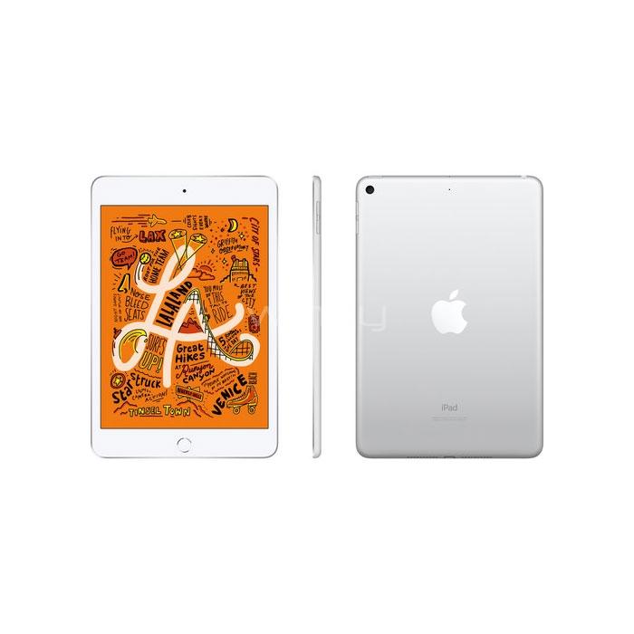 Apple iPad Mini 5 de 7.9“ (Wi-Fi + Cellular, 64GB, iOS 12, principios de 2019, Plata)