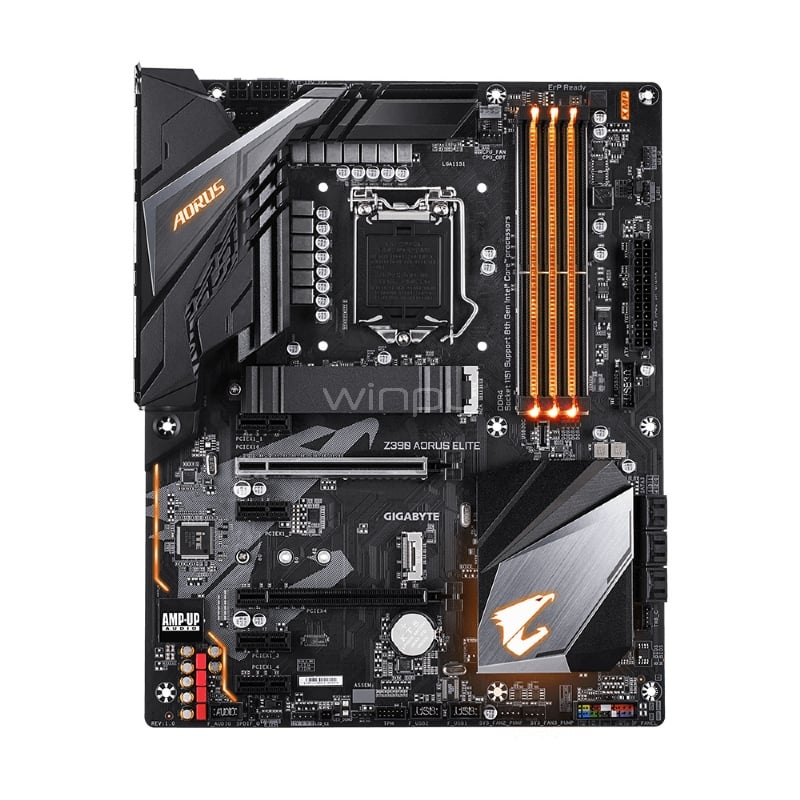 Placa Madre Gigabyte Z390 AORUS ELITE (LGA1151-v2, DDR4 2133/4266, M.2 x2, CrossFire, RGB, ATX)