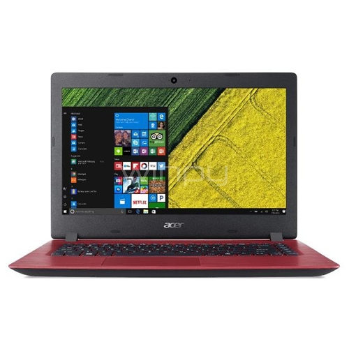computador acer rojo